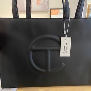Brand New with Tags Medium Black Telfar shopping bag